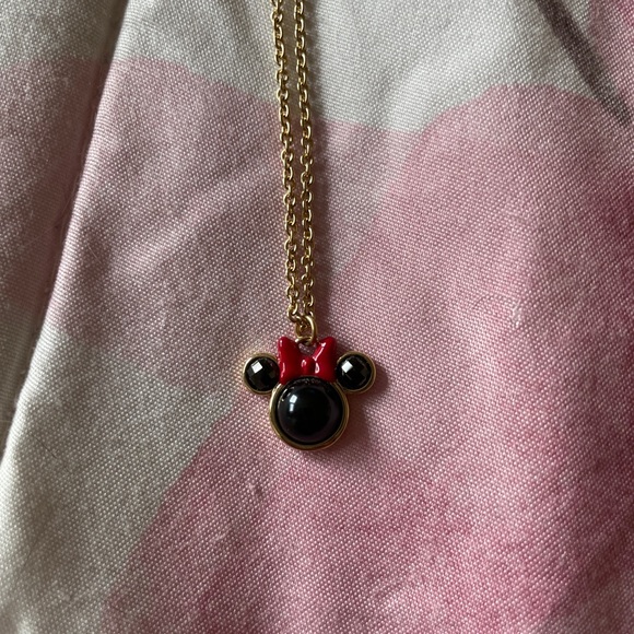 kate spade Jewelry - Kate Spade 12K gold Minnie Mouse necklace with bag